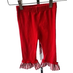 Rare Too! red baby tights size 24MO.